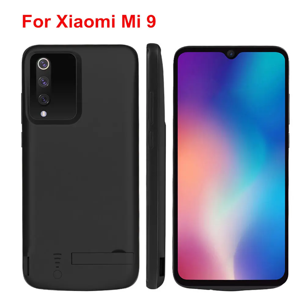 

5000mAh Extenal Battery Charger Cases For Xiaomi Mi 9 Power Bank Case Portable Power Bank Pack Charging Cover Case