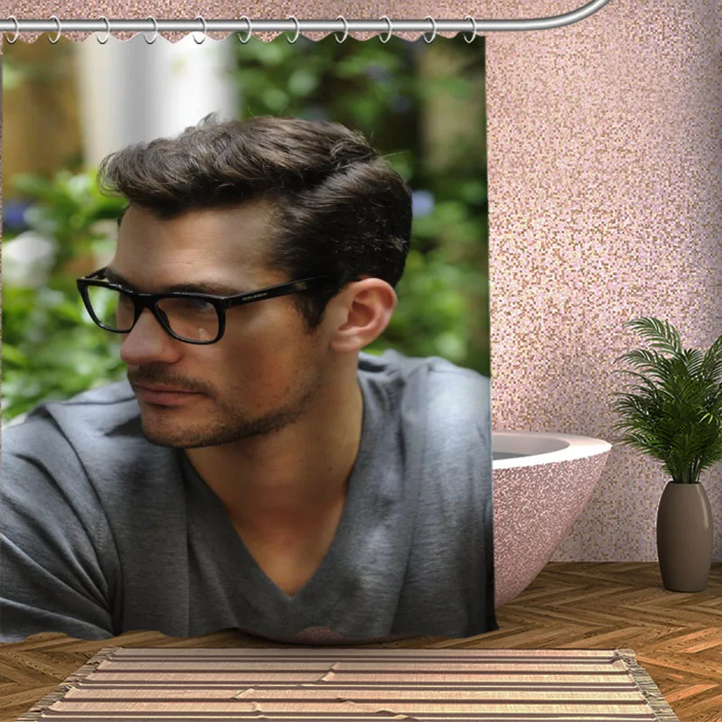 7 David Gandy душ Шторы Экологичная современная ткань полиэстер на заказ для украшения интерьера, шторы Шторы s - Цвет: 7