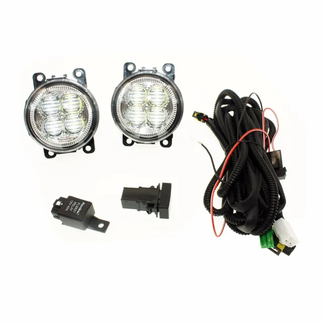 H11 Wiring Harness Sockets Wire Connector Switch + 2 Fog Lights DRL