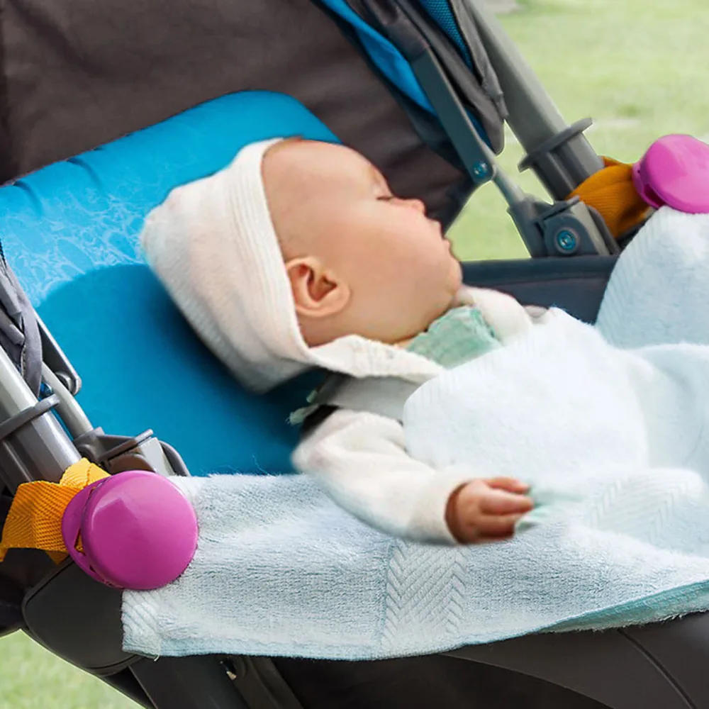 

2Pcs/Set Stroller Accessories Infant Anti-kick Carts Blanket Clip Baby Safe Glossy Clip Prevent Kids Catch Cold Protect