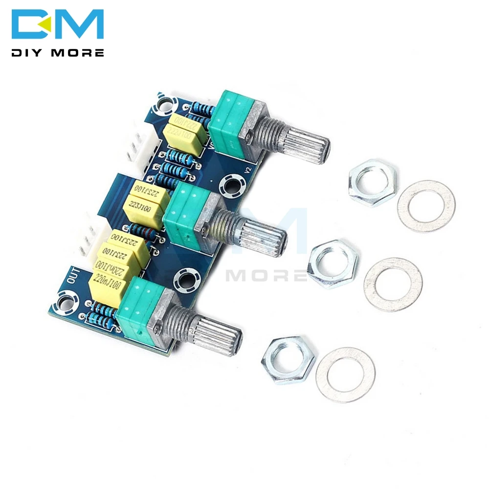 

XH-M802 Passive Tone Board Amplifier Preamp Power Module Low High Sound Adjustment Electonic Diy Electronic PCB Board