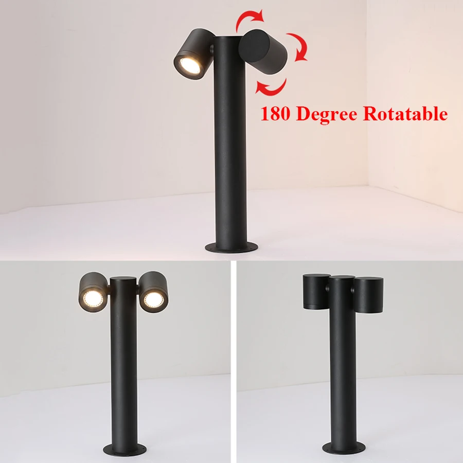 Thrisdar Adjustable Outdoor Garden Lawn Lamp Waterproof Landscape Pathway Lawn Spotlight Street Park Villa Holiday Pillar Light