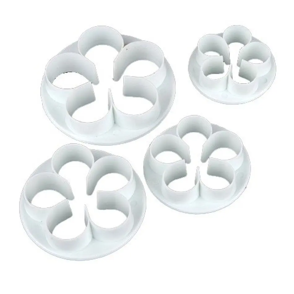 

4Pcs/Set Rose Flower Petal Shape Cake Sugarcraft Fondant Cookies Plungers Cutters Decorating Tools