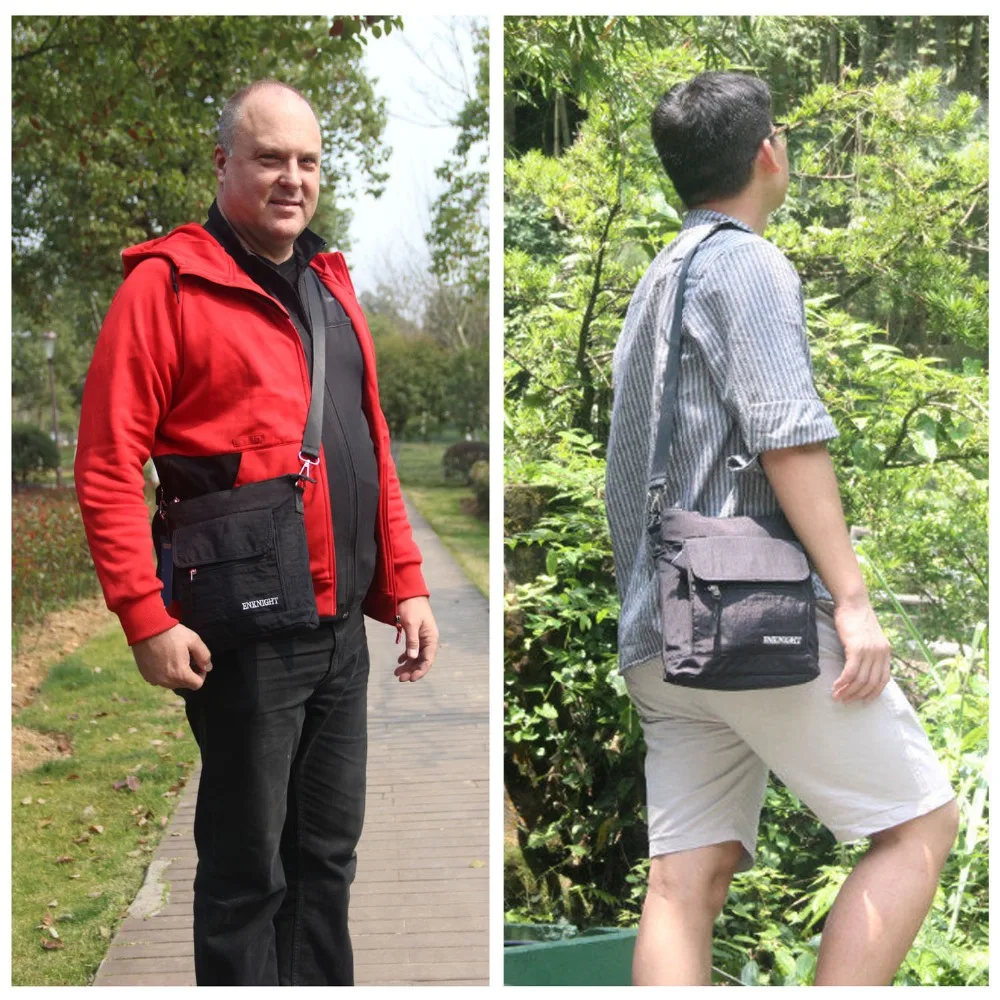 ENKNIGHT водонепроницаемый нейлоновый кошелек через плечо сумка для женщин и мужчин путешествия леди ремень молния Флип сумки-мессенджеры
