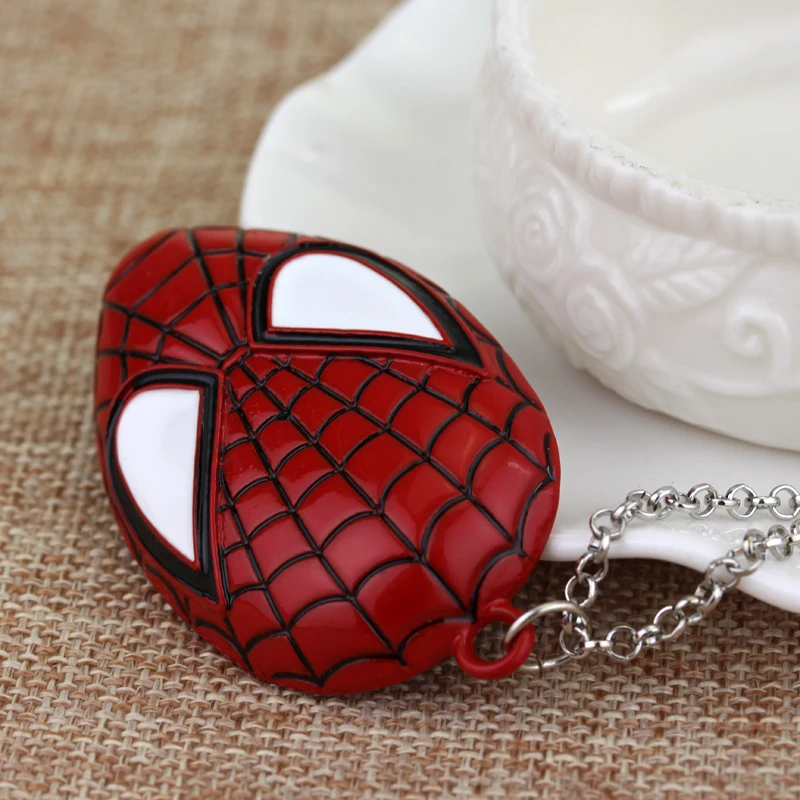 MQCHUN, ожерелье с подвеской в виде Супергероя человека-паука, модное панк-украшение для мальчика, мужские вечерние украшения для детей, эффектное ожерелье-30