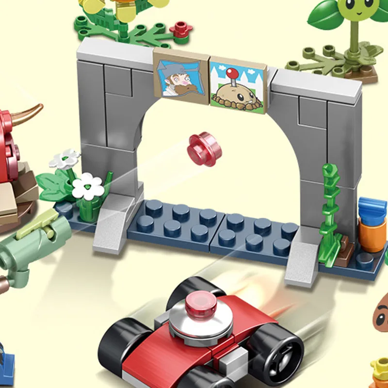 Plants Vs Zombies Struck Game Building Blocks Set Toys Compatible Legoings Gift For Children Action BKX89