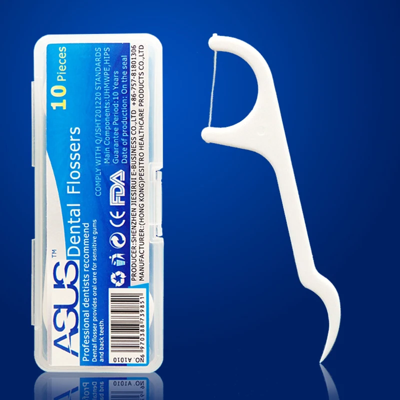 10pcs Dental Floss Interdental Brush Teeth Stick Toothpicks Tooth