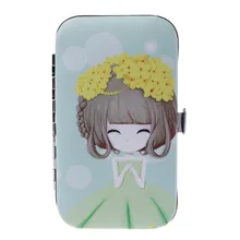 7 шт педикюр/Маникюрный набор кусачки для ногтей Очиститель кутикулы Уход Набор Чехол