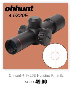 Ohhunt 3-9X32 AO компактный охотничий прицел 1/2 полумиллиметровая точечная проволочная сетка с красным зеленым освещением башенки фиксирующие оптические прицелы