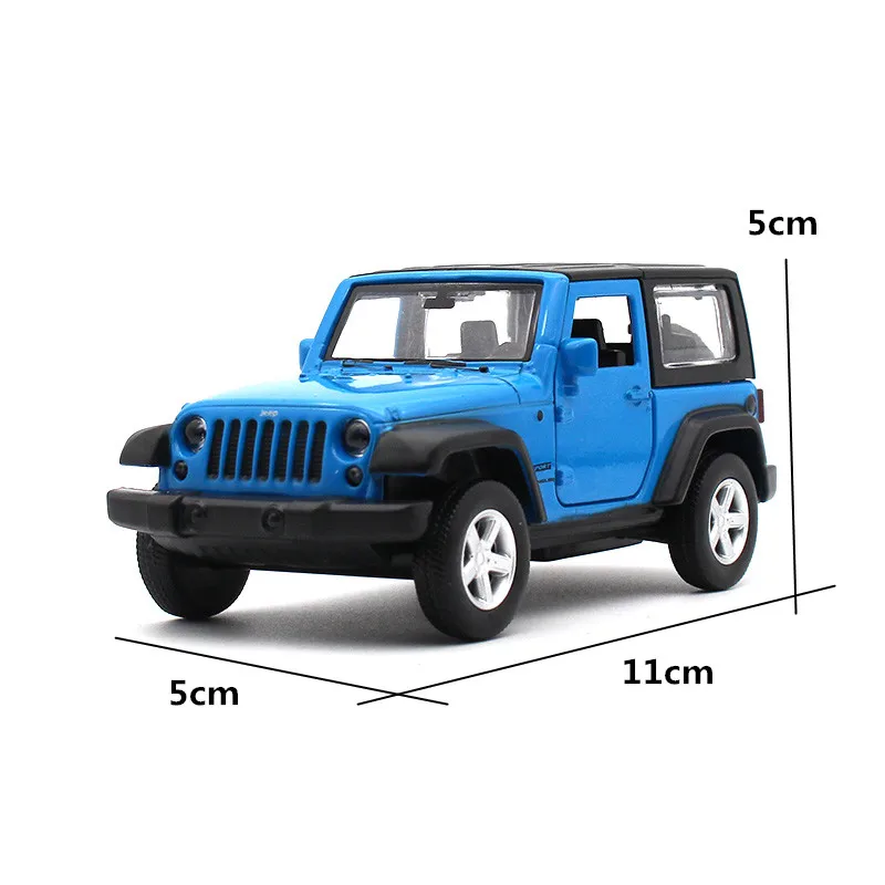 CAIPO 1:43 Jeep Wrangler литая под давлением модель автомобиля металлический материал коллекция детских игрушек украшение игрушка с инерционным механизмом модель автомобиля