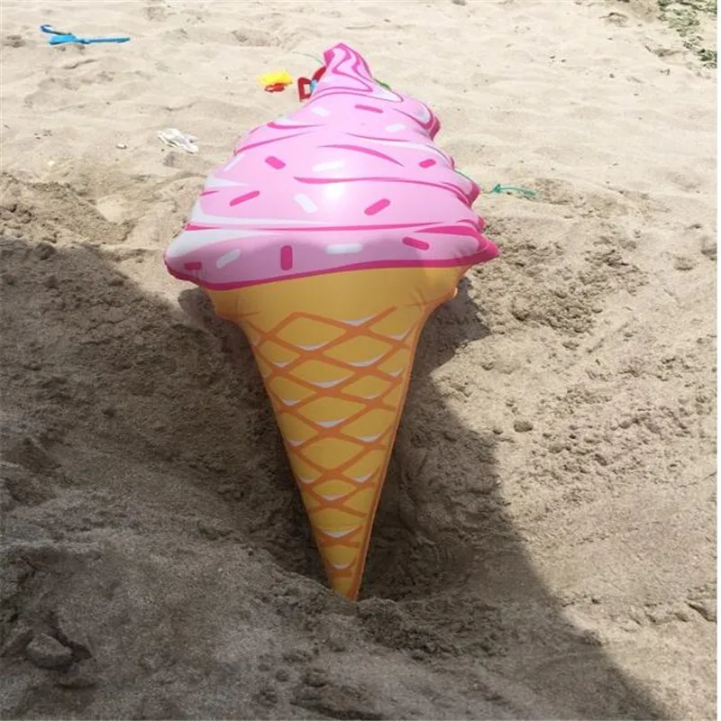 36 Inches Inflatable Ice Cream Cones Swimming Pool Play Water Toy Kids Summer Fun   (5)