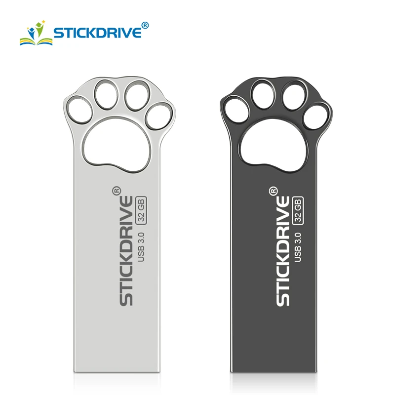 

Cute cat claw usb 3.0 flash drive pendrive 128GB 64GB pen drive 32GB 16GB memory usb stick metal flash disk free shipping