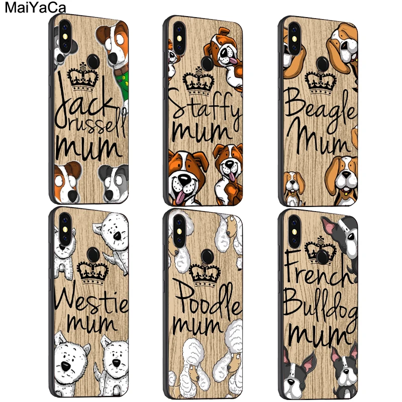 

MaiYaCa Staffy Beagle Poodle Westie Mum Dog Case For Xiaomi Redmi S2 6 6A 6pro 4X Note 5 Pro 5A 7 Mi 8 9 6X A2 Mix 2s Max 2 3 F1