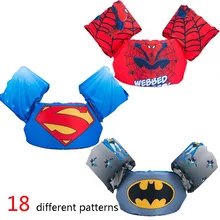 kids baby life vest Superman batman spiderman swimming boys girls jacket fishing superhero swimming circle pool accessories ring