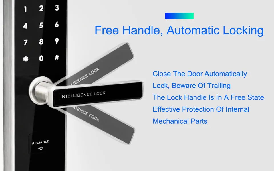 Electronic Lock Door Safe Smart Door Locks Fingerprint Door Lock Fingerprint With Password &RFID Unlock