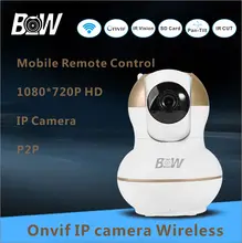 Hot PTZ P2P Wifi Camera 720P HD Wireless IP Camera Baby Monitor Alarm Security CCTV Camera Surveillance Micro SD Card BWIPC012G