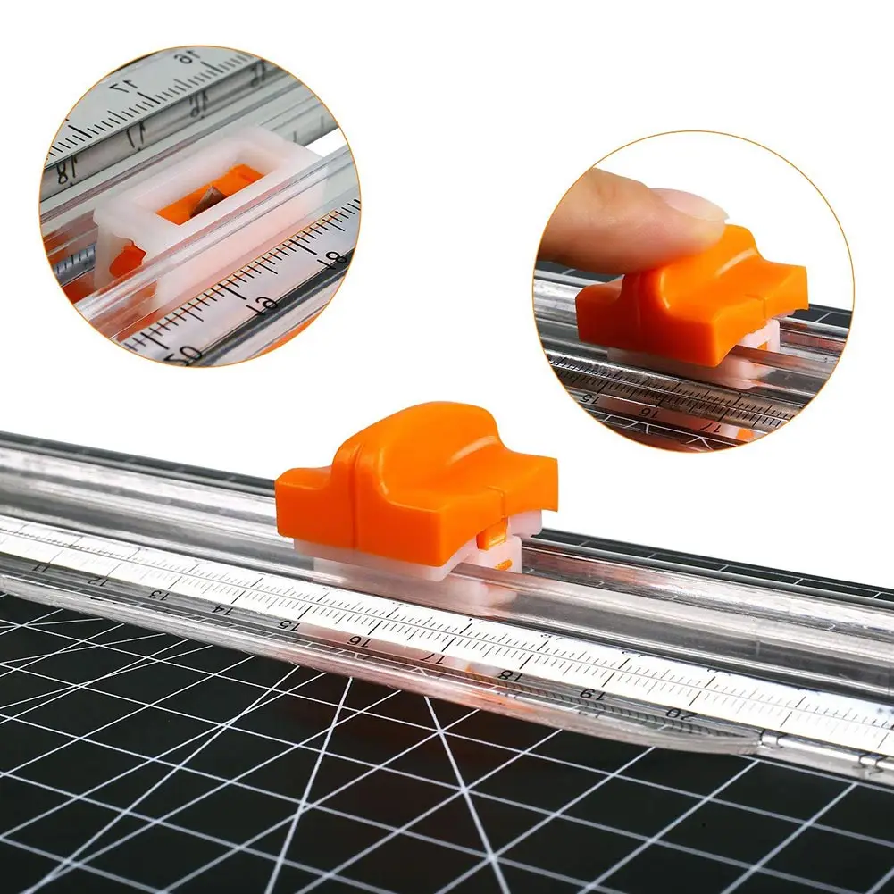 

A4 Guillotine Ruler Paper Cutter Trimmer Scrapbooking Tool for Craft Paper Coupon Label Cardstock TN99