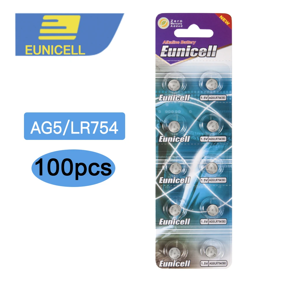 Элементы питания AG5 AG 5 G5 393A LR48 LR754 15 100 D309 193 399 в 60 мА · ч 1 55 шт. | Электроника