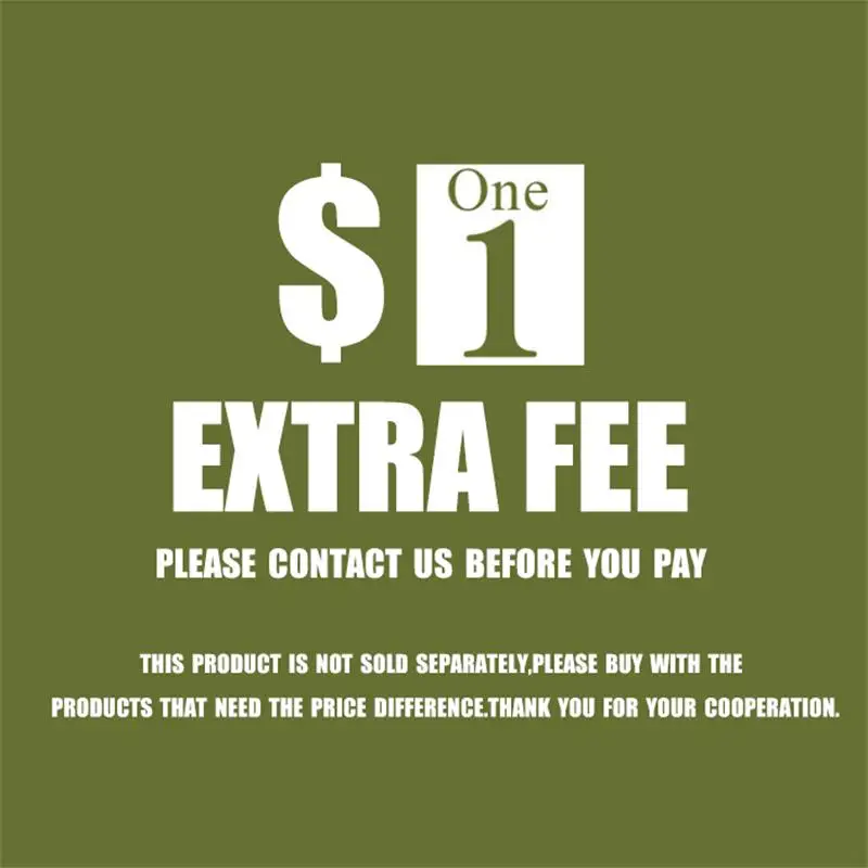 

For Extra shipping fee and customized products