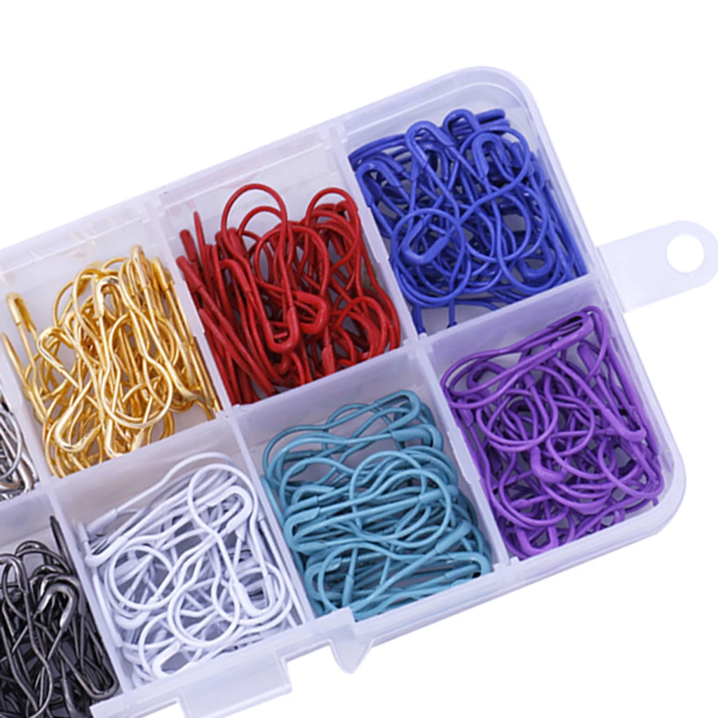  900 Pieces Multi-colored Bulb Pins Calabash Pin Gourd Pins Safety Pins for Clothing Crafting and DIY Project