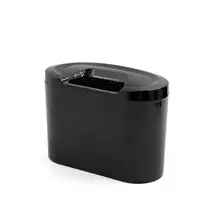 Uxcell, черная пластиковая портативная Автомобильная держатель мешка для мусора, мусорный футляр для хранения мусора