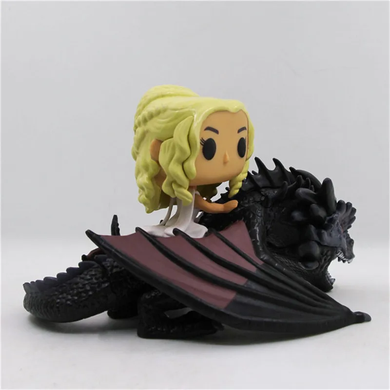 Game Of Thrones Daenerys Riding Dragon Action Figure Toys Moive Figuras Dolls Gift 21 x 12cm (5)