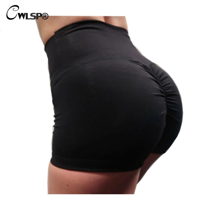 CWLSP новые шорты модные популярные для женщин высокая талия Yogapants сексуальные 2018