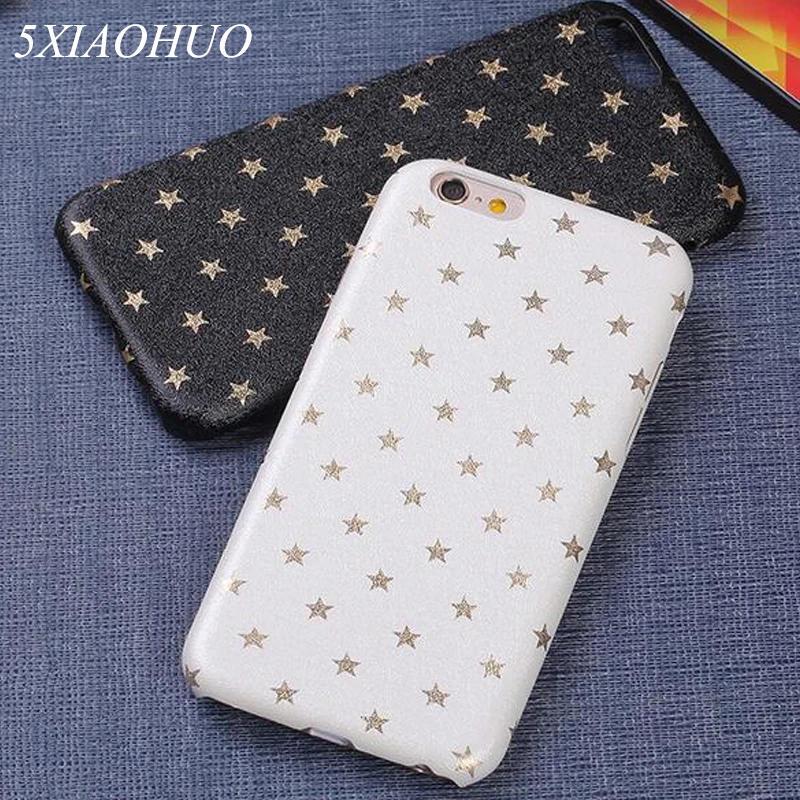 5XIAOHUO Fashion Star Pattern Phone Case For iphone 6 6S 7 Plus case Simple Back Cover cover |