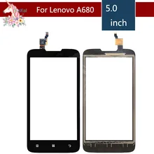 5.0" For Lenovo A680 A 680 LCD Touch Screen Digitizer Sensor Outer Glass Lens Panel Replacement