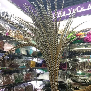 

Hot sales! 20pcs 130-140 cm/52-56 inches Natural copper chicken feathers decoration diy collection stage performances