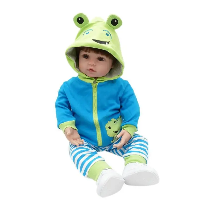 

NPK Simulation Frog Boy Reborn Baby Doll Kids Sleeping Silicone Toys Doll Kids Toy Birthday Girl Gift