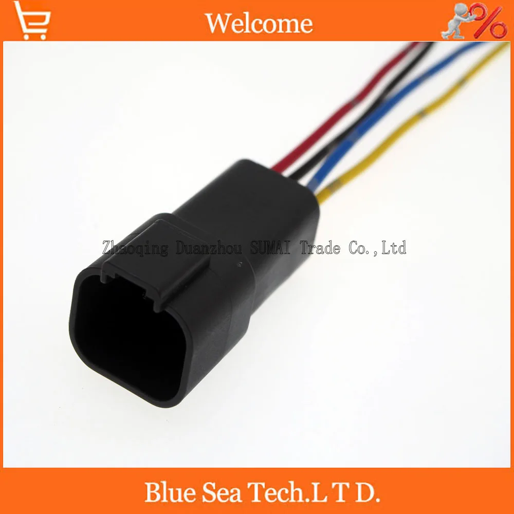 Sample 5 PCS Deutsch DT04 4P 4Pin font b Engine b font Gearbox waterproof electrical connector