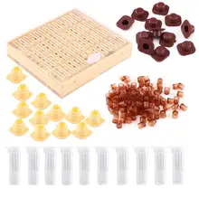 Набор инструментов для пчеловодства, набор, вывод маток, система, культиватор, коробка 110 шт., пластиковые чашки для пчелиных клеток, набор, маточная Клеточка