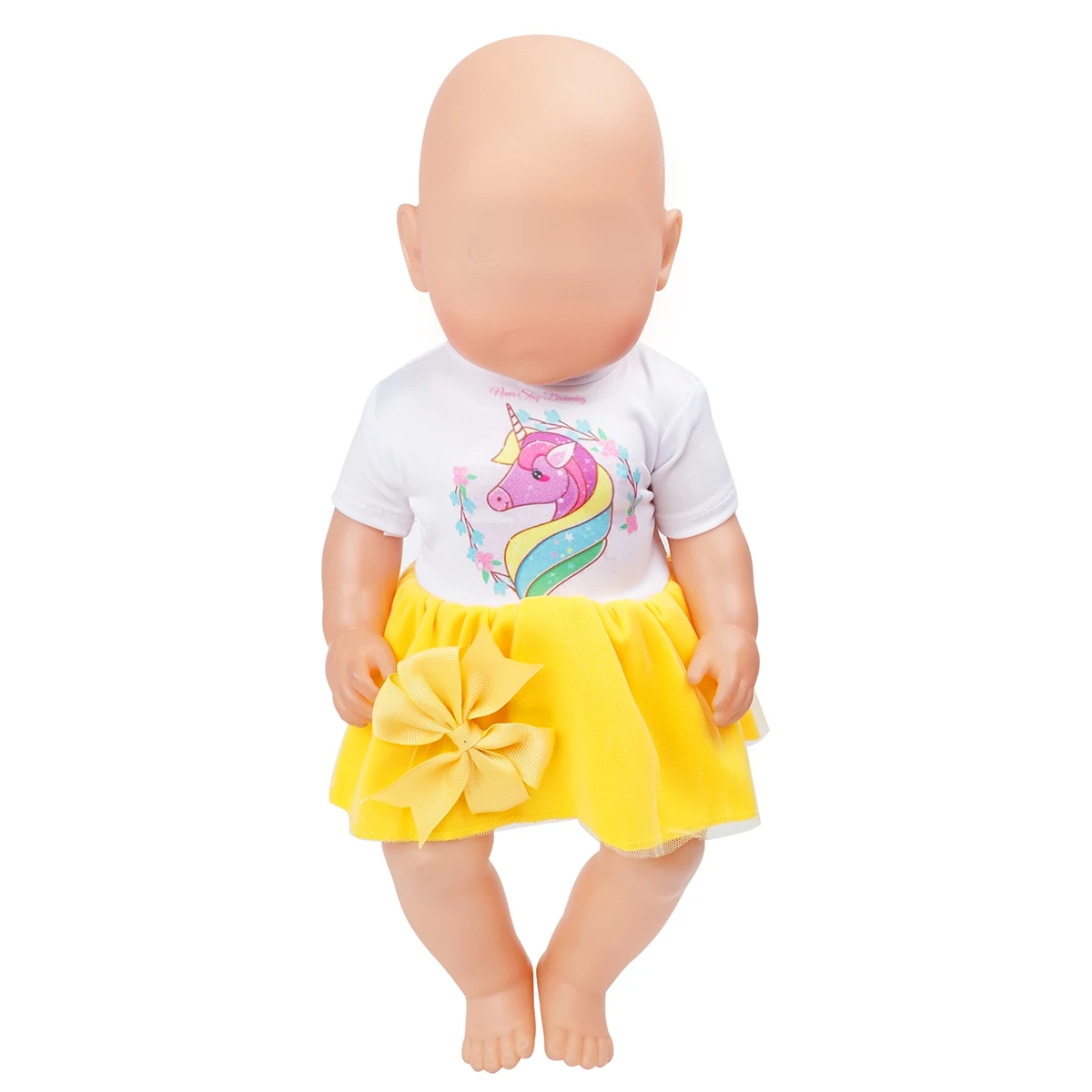 Детская кукольная одежда PellyBaby для новорожденных Размер 40 43 см платье пачка в