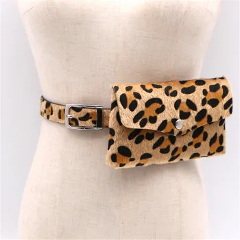 

Fashion New Women Leopard Print Waist Pack Femal Belt Bag Phone Pouch Bags Brand Design Women Envelope Bags for Ladies Girls