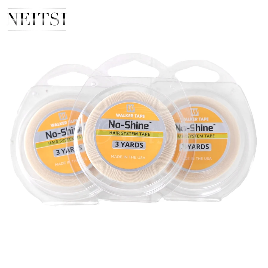 

Neitsi 3PCS 1.27cm * 3Yards NO-SHINE BONDING Hair System US Walker Tape Double Side Adhesive Tape For Skin Weft Hair Extensions