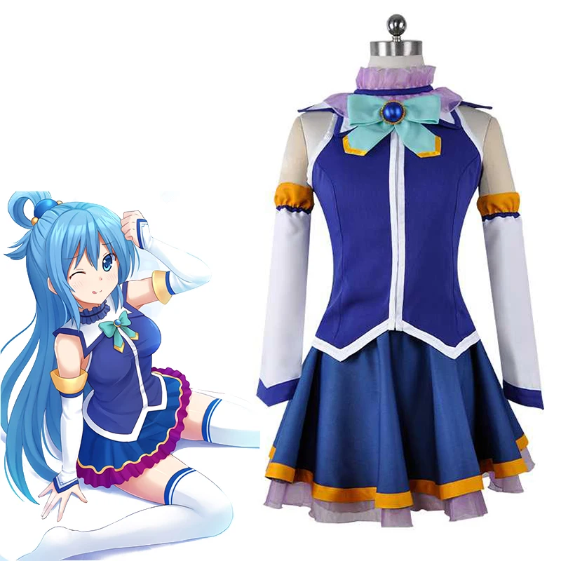 

Anime KonoSuba: God's Blessing On This Wonderful World! Cosplay Costumes Aqua Cosplay Halloween Kono Subarashii Sekai Ni Shukufu