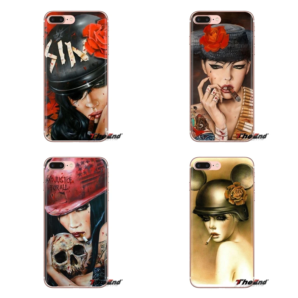 Phone Covers retro Weed Smoke Sexy Girls Smoking For Sony Xperia Z Z1 Z2 Z3 Z5 compact M2 M4 M5 C4 E3 T3 XA Huawei Mate 7 8 Y3II |