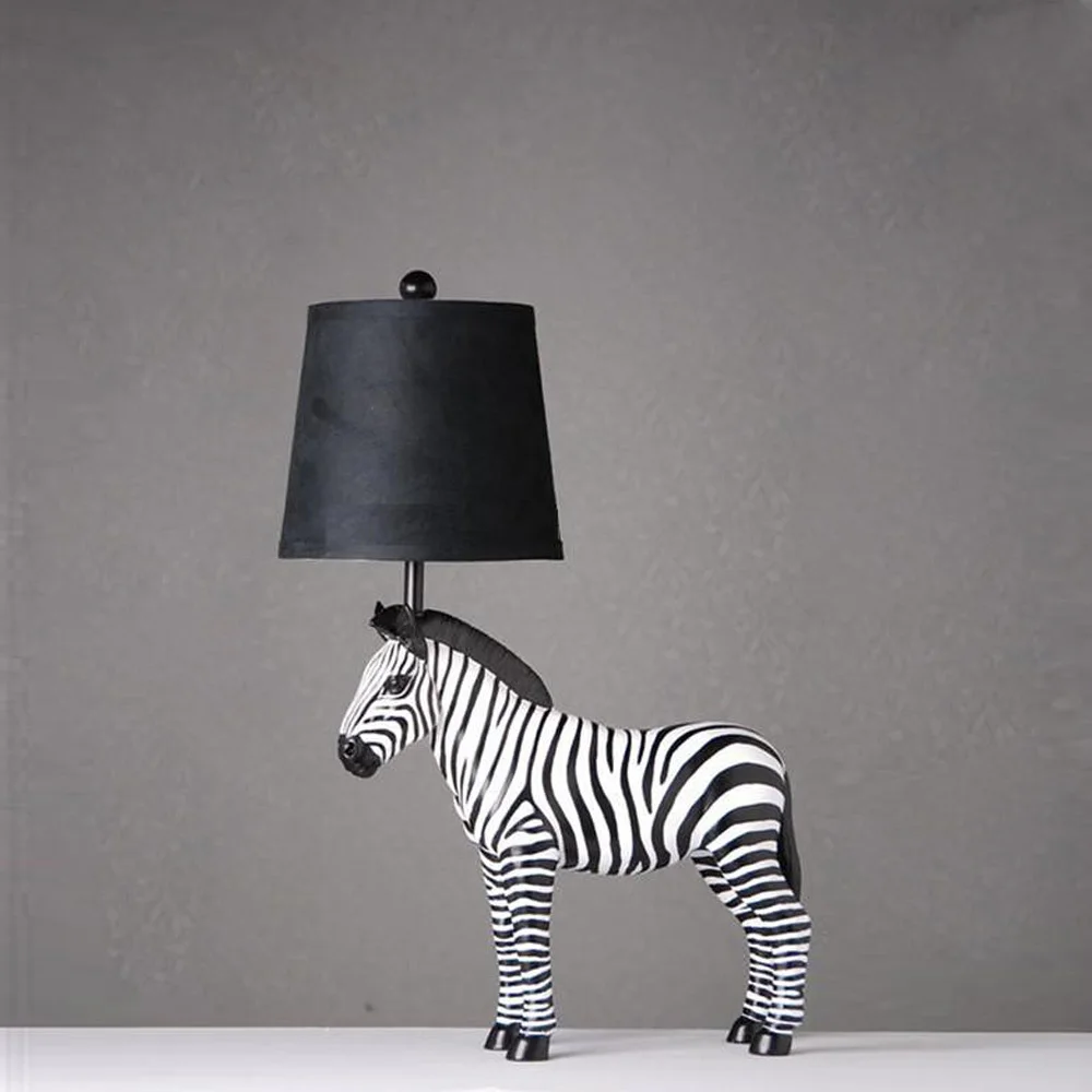 Aliexpress.com : buy creative zebra shape table lamp e27 desk ...