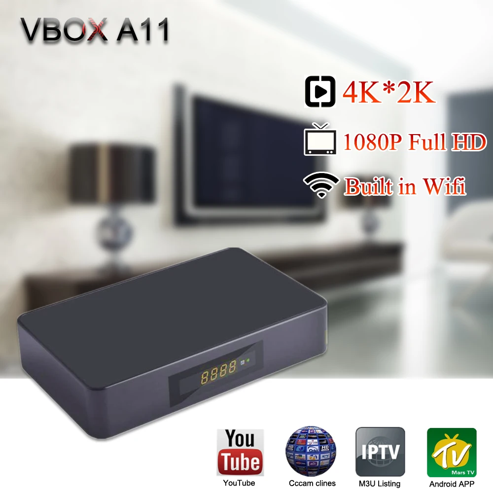 4K четырехъядерный Android ТВ приставка DVB-S2 спутниковый ТВ приёмник поддержка Европы clines Mars tv Full HD 1080P IP ТВ приставка