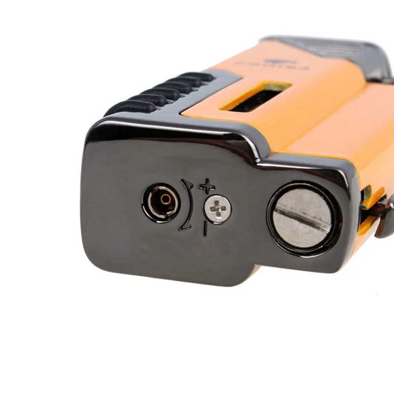 Зажигалка с защитой от ветра струя пламени многоразового надувная Тройная для