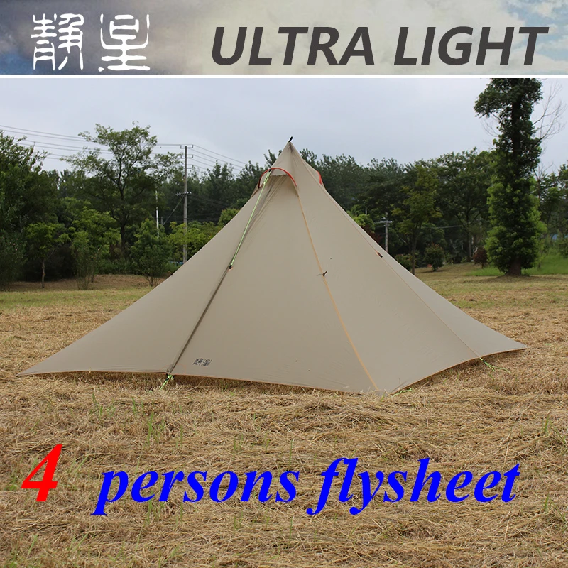 

4 persons 30D double silnylon 740 grams ASTA pyramid sheet outdoor high quality camping tent