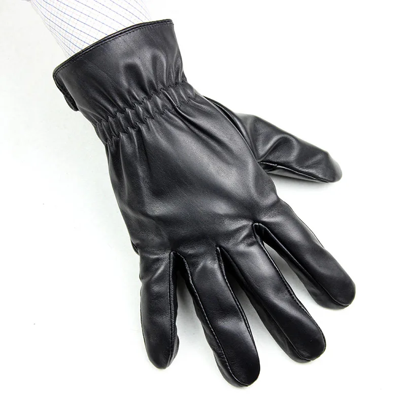 2018 new men's sheepskin gloves fashion elastic style hand velvet lining autumn warm factory direct points men's leather gloves 2018 new men's sheepskin gloves fashion elastic style hand velvet lining autumn warm factory direct points men's leather gloves