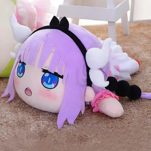 Miss Kobayashi's Dragon Maid Kanna Kamui Anime Cosplay 54cm Stuffed &amp Plush Cartoon Doll | Тематическая одежда и