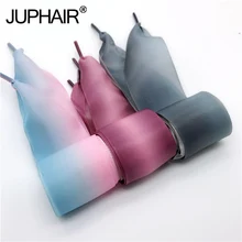1 Pair High-end Gradient Silky Blue Pink Grey Purple Canvas Fashion Personality Shoelaces Without Velvet RibbonHiking Dance Shoe