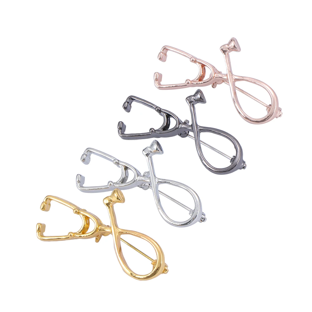 

Fashion High Quality Medical Stethoscope Brooch Jewelry For Nurse Physicians Medical Student As a souvenir Graduation Gift