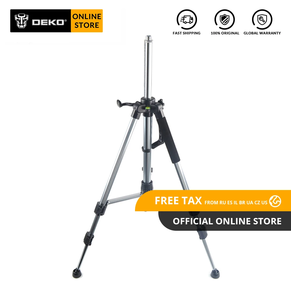  DEKO GJ62-1 Adjustable Laser Level Tripod 120cm Nivel Laser Tripod Professional Carbon Tripod for L