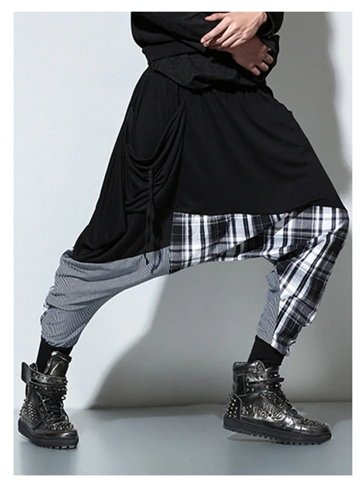 Zogaa, хит, мужские весенне-осенние штаны в стиле бохо, уличная одежда, шаровары, комбинированные штаны в стиле хип-хоп, панк, индийские мешковатые штаны