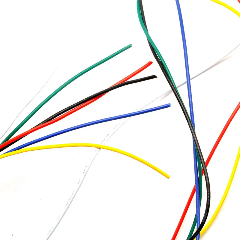 

10, 12, 14, 16, 18, 20, 24 AWG silicone wire with 5 colors .1 color have 1 meter