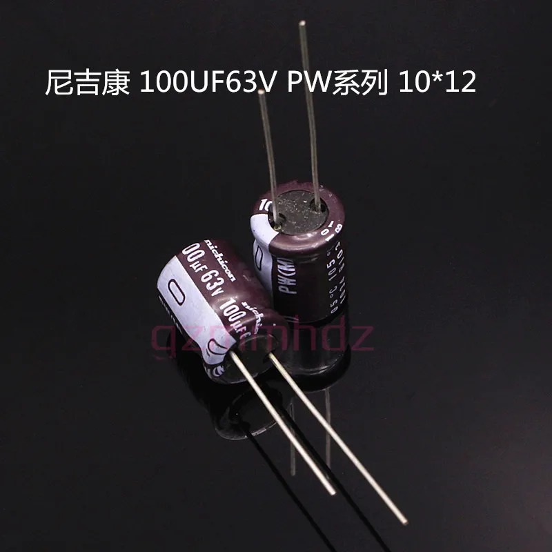 

50PCS/lot Import Nichicon electrolytic capacitors 63V series PW long life of 105 degrees free shipping